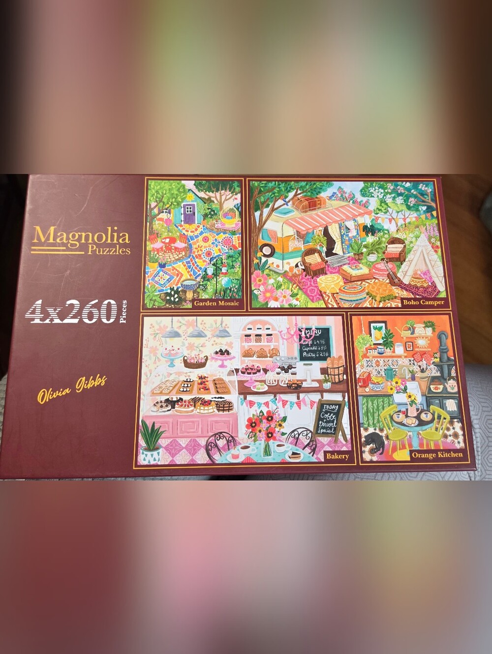 Magnolia 4 mini puzzle set